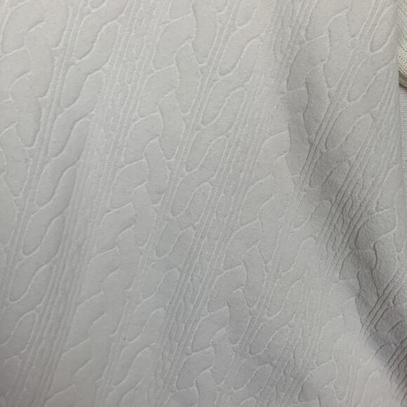 wooly bully women's large white cowl neck pullover sweater corded - Picture 7 of 12